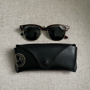 Ray Ban Clubmaster Sunglasses in Tortoise Shell